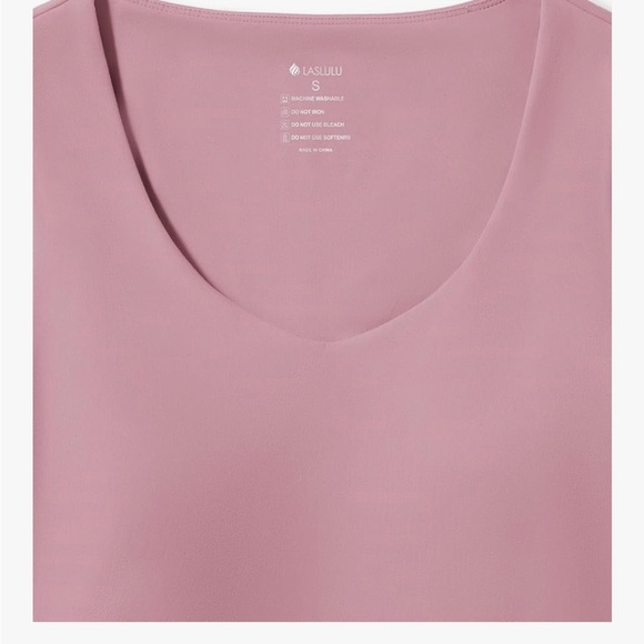 Butterysoft Long Sleeve Pink shirt with built-in bra - Picture 4 of 5